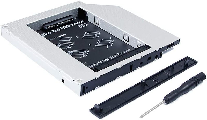 Wistar حامل قرص صلب SATA 2nd SSD HDD، 12.7 مم 2.5 بوصة SATA-III HDD و SSD للحواسيب المحمولة CD/DVD-ROM - Image 3