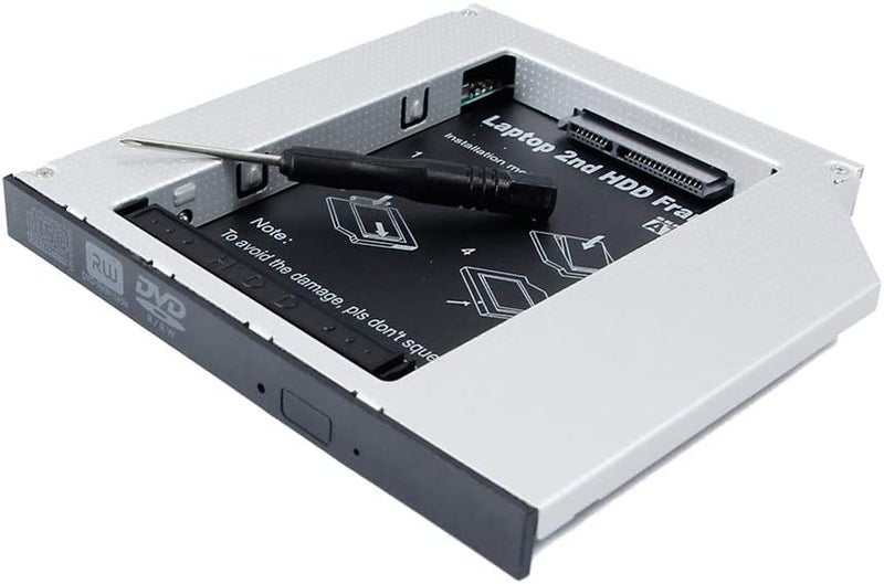 Wistar حامل قرص صلب SATA 2nd SSD HDD، 12.7 مم 2.5 بوصة SATA-III HDD و SSD للحواسيب المحمولة CD/DVD-ROM - Image 2