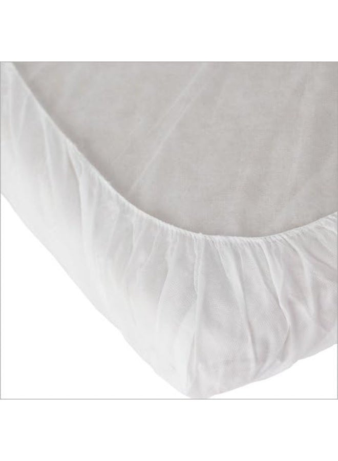 Mediora Disposable Non-Woven Fitted Bedsheet (100cm x 210cm) - Pack of 10 | Waterproof & Breathable for Spa, Salon, Hospital & Travel - Image 3