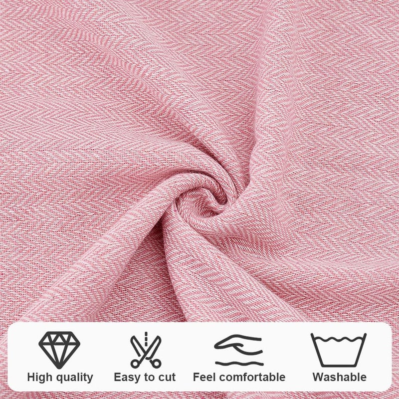 AHANDMAKER 1 Yard Wool Tweed Fabric Wool Remnants Offcuts Tweed Squares Felt Sheets Woolen Fabric for Craft Decorative Clothing Accessories Felting Applique, Pink (150 x 100cm) - Image 5