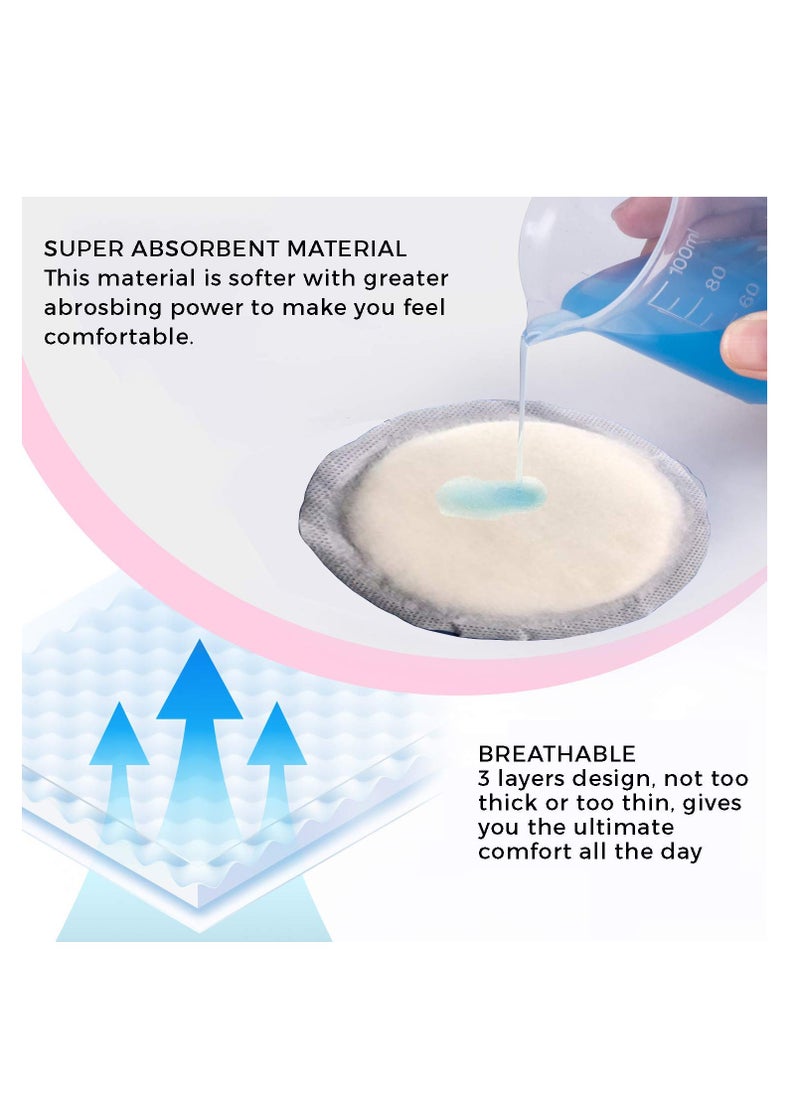 Kiddale Set of 45 Maternity Nursing Pads for Nipple Shield during Breast Feeding, Control Breast Milk Leakage, High Absorbency, Universal Size  - Image 3