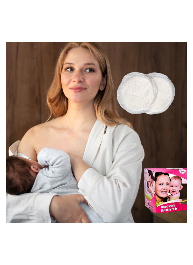 Kiddale Set of 45 Maternity Nursing Pads for Nipple Shield during Breast Feeding, Control Breast Milk Leakage, High Absorbency, Universal Size  - Image 2