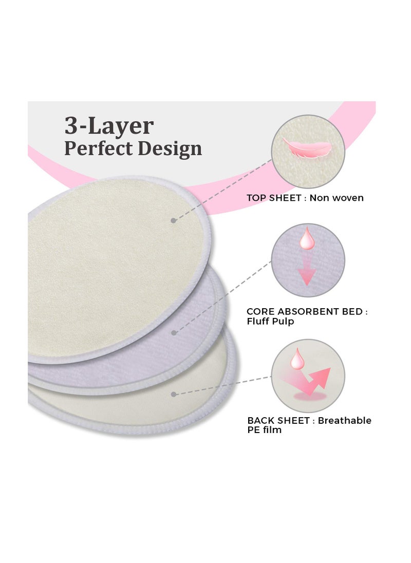 Kiddale Set of 45 Maternity Nursing Pads for Nipple Shield during Breast Feeding, Control Breast Milk Leakage, High Absorbency, Universal Size  - Image 4