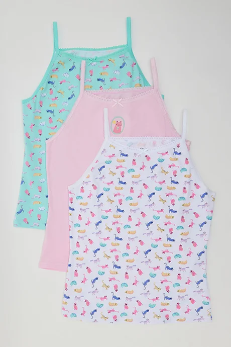 R&B 3 Pack Printed Camisoles