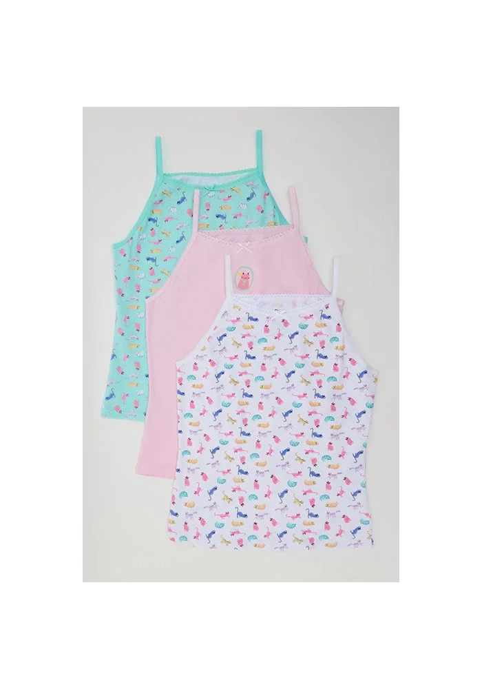 R&b 3 Pack Printed Camisoles