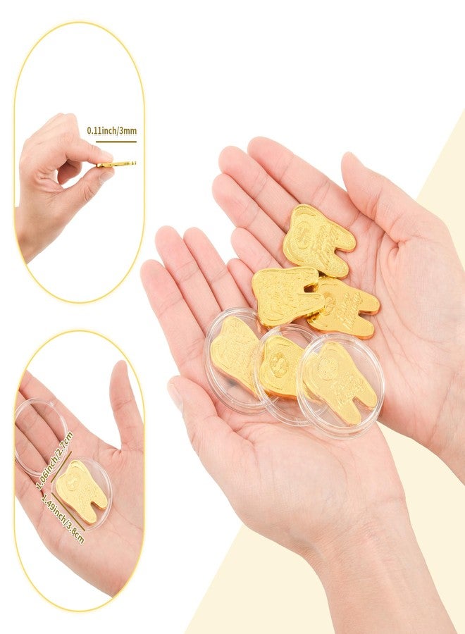 LALADUCK Golden Tooth Fairy Coins 6-Pack, A Magical Keepsake Gift to Reward Kids for a Lost Tooth - Image 2