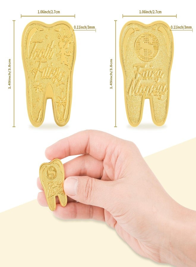 LALADUCK Golden Tooth Fairy Coins 6-Pack, A Magical Keepsake Gift to Reward Kids for a Lost Tooth - Image 4