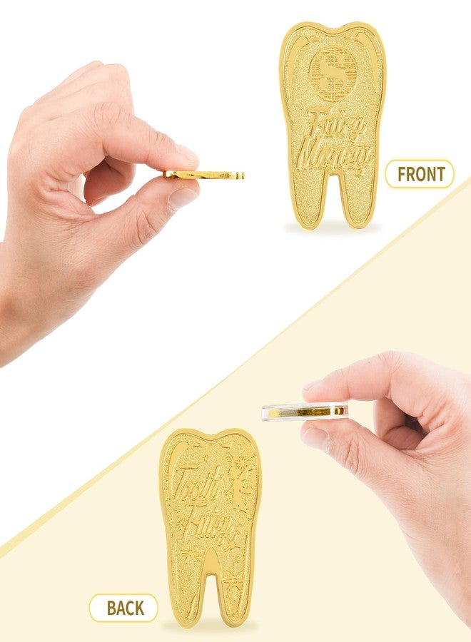 LALADUCK Golden Tooth Fairy Coins 6-Pack, A Magical Keepsake Gift to Reward Kids for a Lost Tooth - Image 3