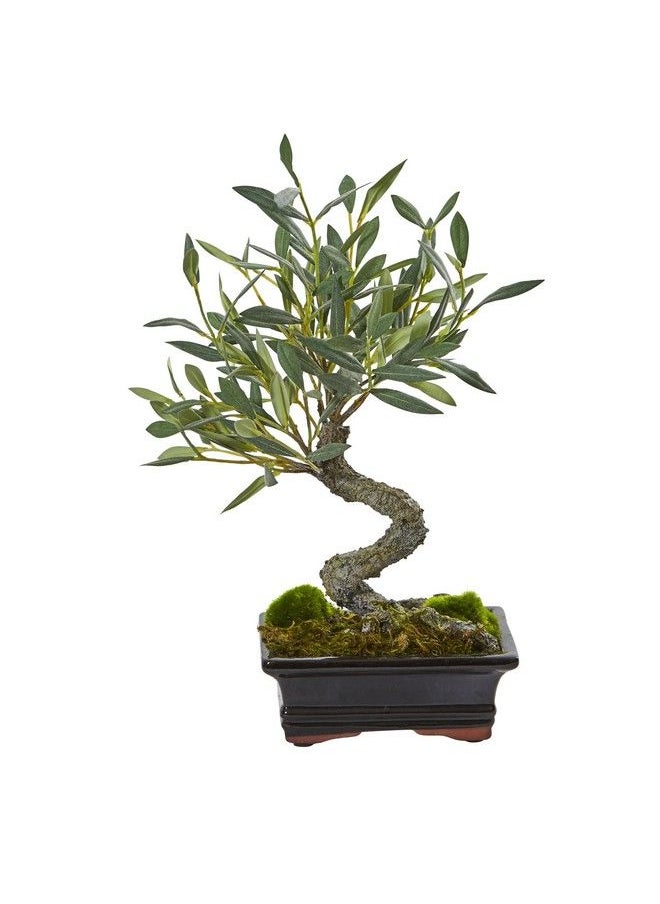 Mini Olive Artificial Bonsai Tree Green 8.5 In. W X 6 In. D X 13 In. H - pzsku/Z5DD8CDF6DE8D5171A6B6Z/45/_/1693548229/542e7f09-7737-4f32-b578-2e34a3e9cbb7