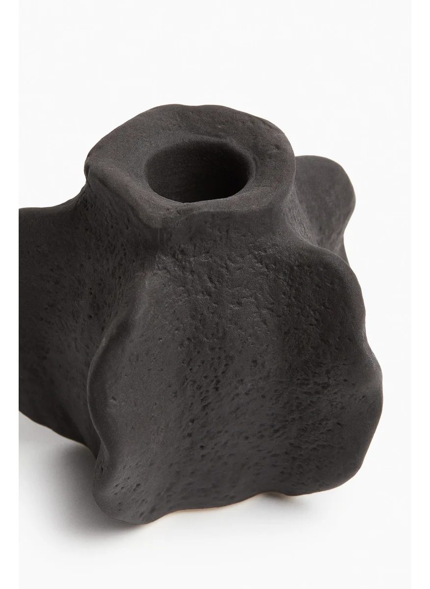 اتش اند ام Small Stoneware Candlestick