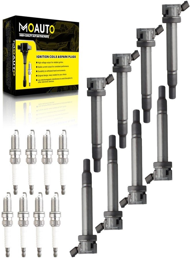MOAUTO Set of 8 Ignition Coils Pack 90919-02259 UF230 & 8 PCS Iridium Spark Plugs Compatible with Lexus GS430 GX470 LS430 LX470 SC430 Toyota 4Runner Land Cruiser Sequoia Tundra 4.3L 4.7L V8 - Image 2