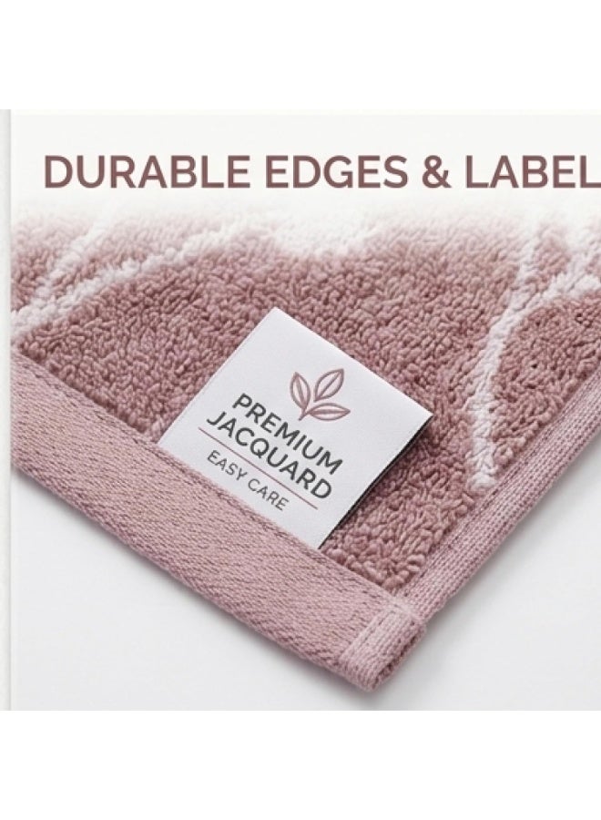 EBREEZZ 3-Piece Jacquard Velour Towel Set – Premium Soft Cotton Bath, Hand & Face Towels (70×140, 50×100, 30×50 cm) - Image 5