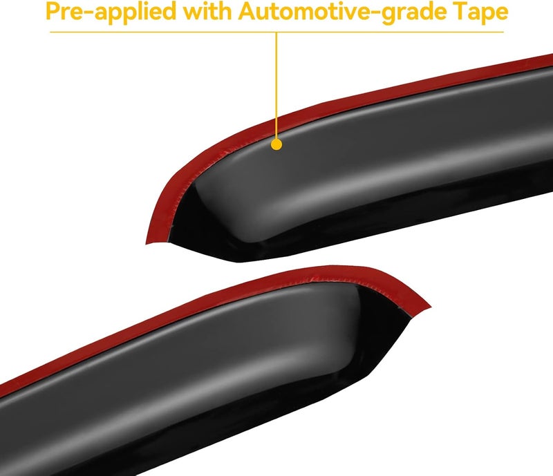 Cxdar Window Rain Guards Vent Visors for 1997-2003 Ford F150 SuperCab and 1997-1999 F250 Light Duty - Image 4