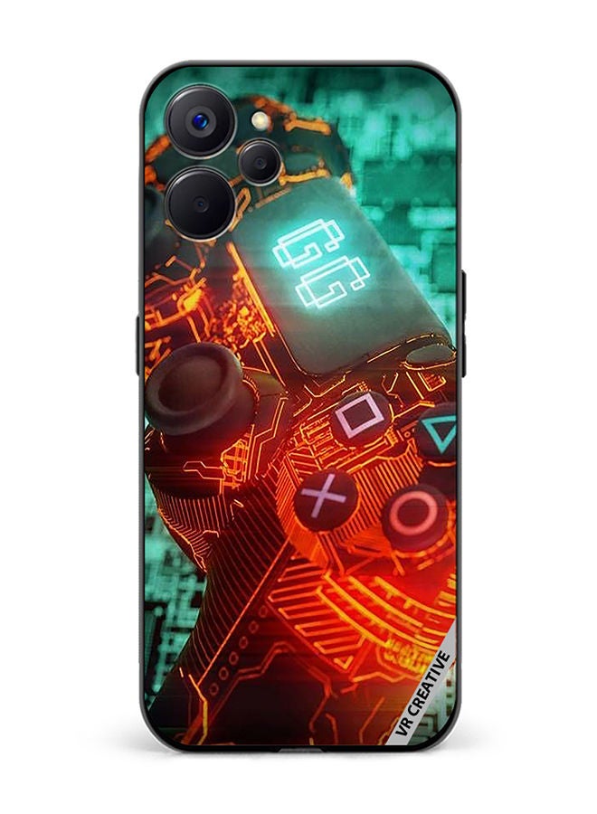 VR CREATIVE Protective Case Cover For Realme 10 5G Ps4 Controller Design Multicolour - Image 1