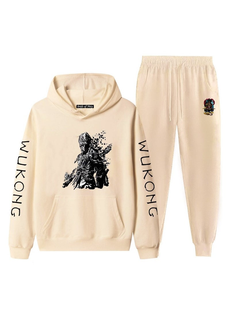 Black Myth Wukong Hooded Sweatshirt Sports Suit