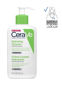 Cerave Hydrating Cleanser For Normal To Dry Skin With Hyaluronic Acid 236ml
