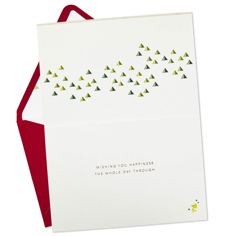 Hallmark Signature Peanuts Birthday Card (Snoopy Canoe) - Image 2