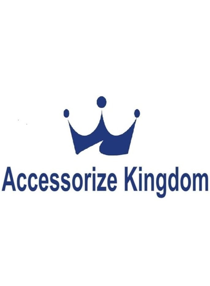 مملكة الإكسسوارات كعكة شعر وتاج من أكسسورايز كينغدوم مزينة بزهرة من أحجار الراين | غطاء شبكي أنيق للفتيات والنساء (أسود 1) - Image 5