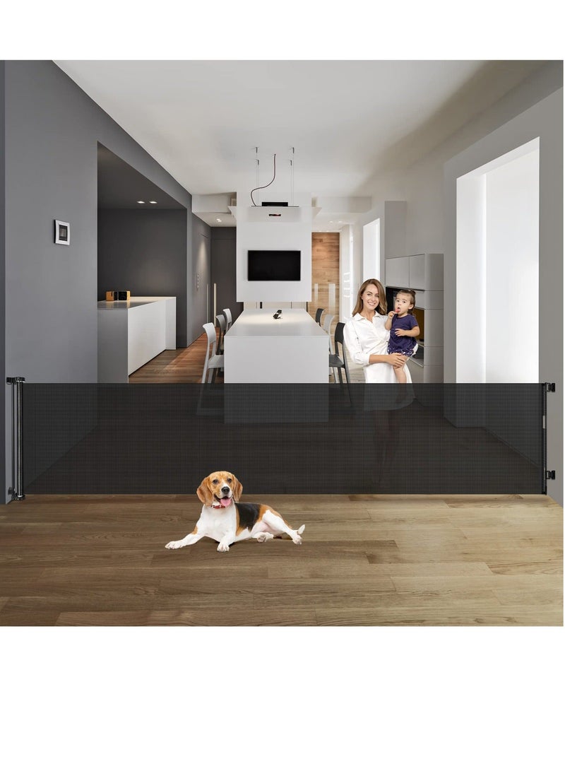 والالا بوابة أطفال عريضة جدًا بطول 3 أمتار للفتحات الكبيرة، بوابات أطفال قابلة للسحب للمداخل، بوابة أطفال طويلة جدًا، بوابات للحيوانات الأليفة - Image 1