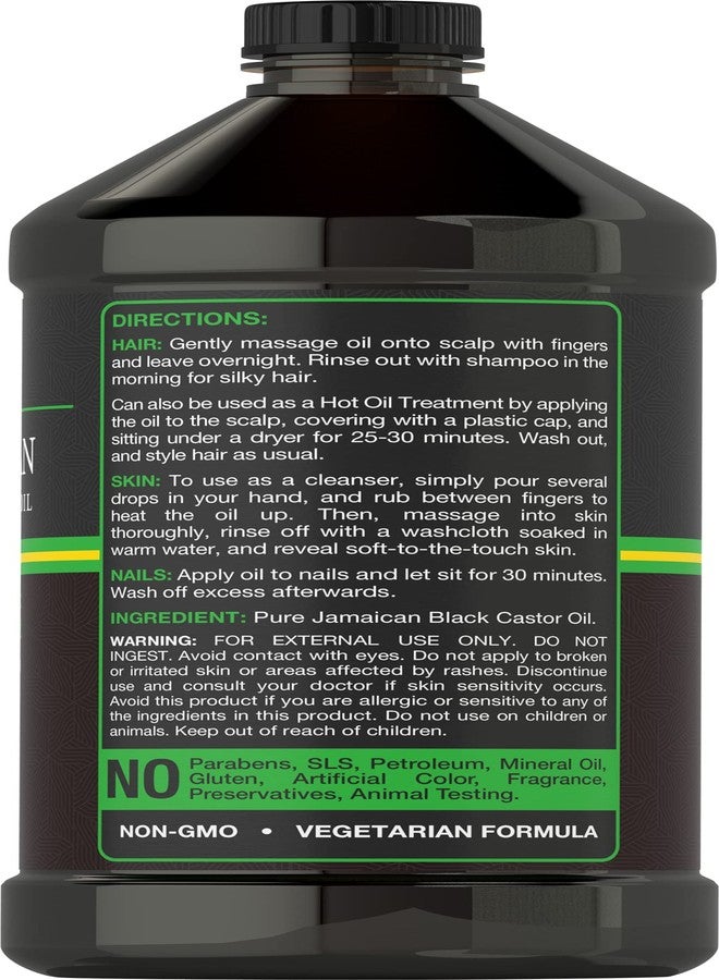 Carlyle Jamaican Black Castor Oil 16oz | Nourish Hair, Skin, and Nails | All Natural Hypoallergenic Conditioner - Image 2