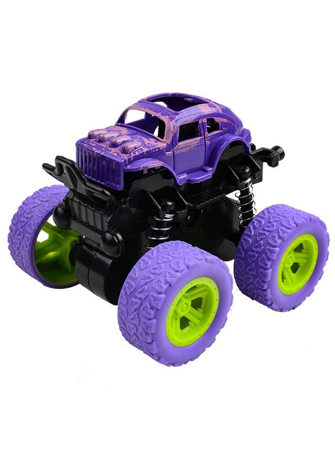 1/36 Scale Inertial four-wheel drive off-road vehicle Toy Car  With 360 Degree Standing and Flat Rotation Flip，4 Side Drive Anti-Slip Vacuum Tires for Shock Proof  No battery required ，Children's gifts Birthday gift - Image 1