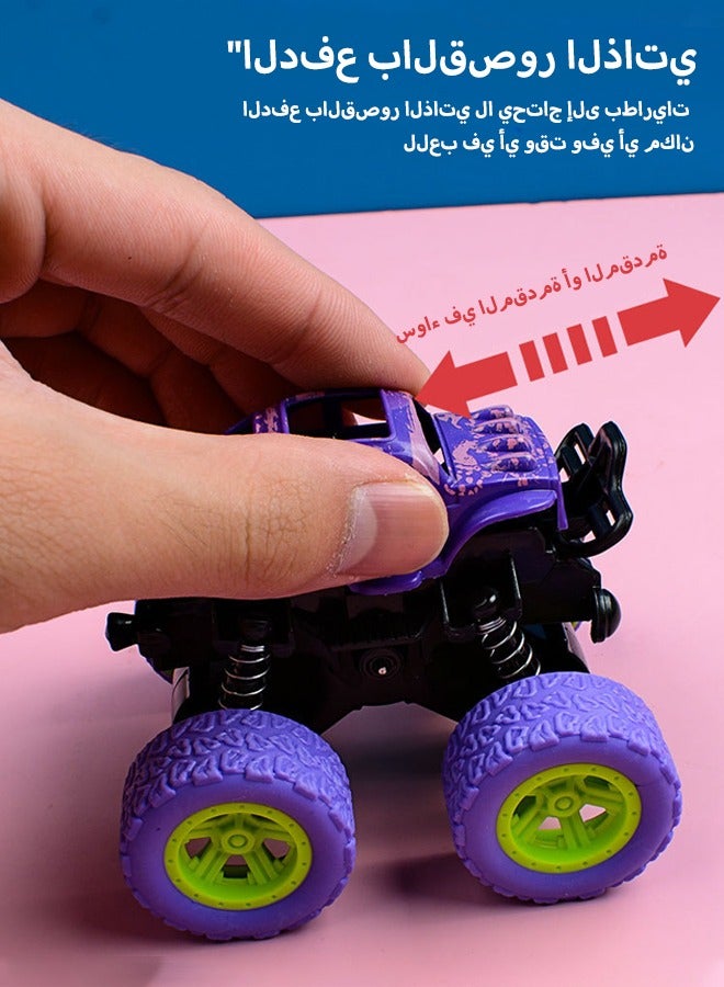 1/36 Scale Inertial four-wheel drive off-road vehicle Toy Car  With 360 Degree Standing and Flat Rotation Flip，4 Side Drive Anti-Slip Vacuum Tires for Shock Proof  No battery required ，Children's gifts Birthday gift - Image 2