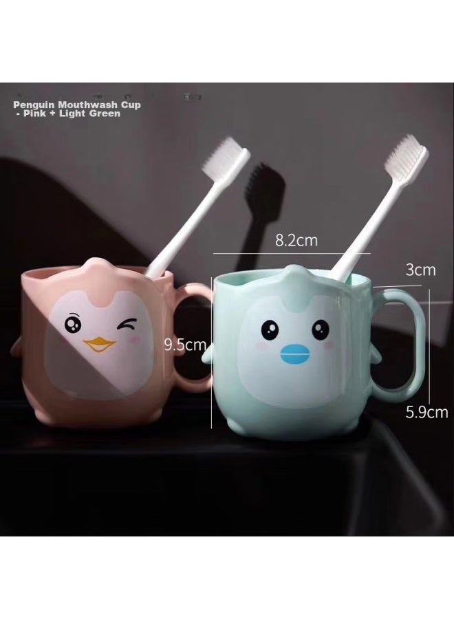 JAJALIN Jajalin Children's Toothbrush Cup, Thickened Shatterproof, Cartoon Cute Toothbrush Holder, Baby Washing Cup, Creative Toothbrush Cup, 2-pack - Image 3