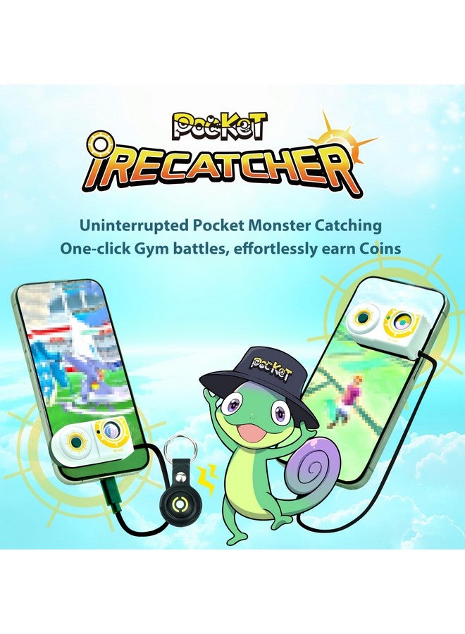 Brook Pocket iRecatcher, On Your Auto Catch Journey, Pocket iRecatcher is Your Ultimate Companion, Auto Tap and Auto Catch Pocket Monster, Auto Catcher Accessory, Medium, White - Image 2