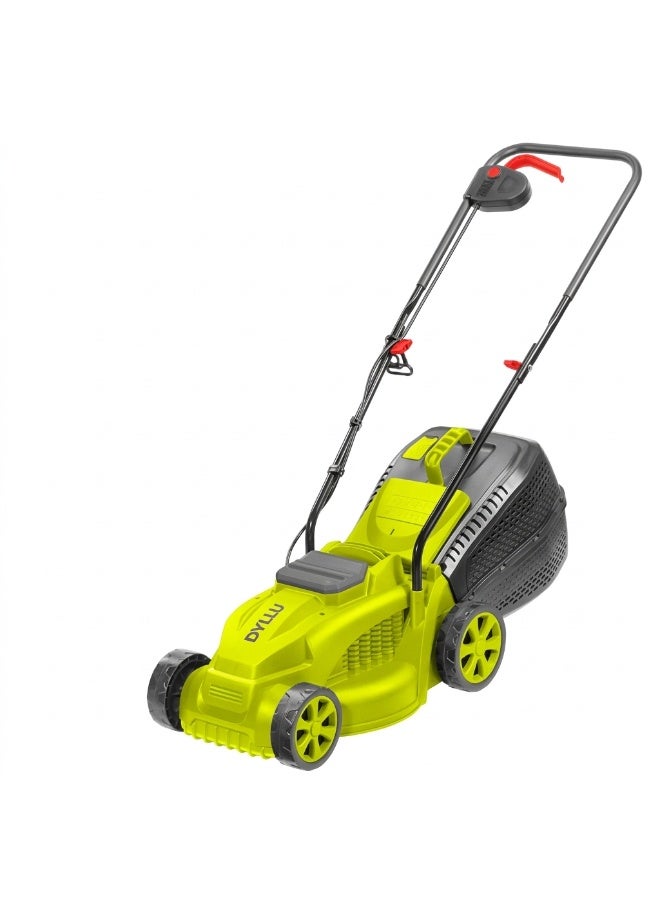 DYLLU Electric Lawn Mower 1200W 320mm Grass Cutter Compact Lightweight Garden Cutting Machine with Adjustable Height for Small to Medium Yards - Image 2