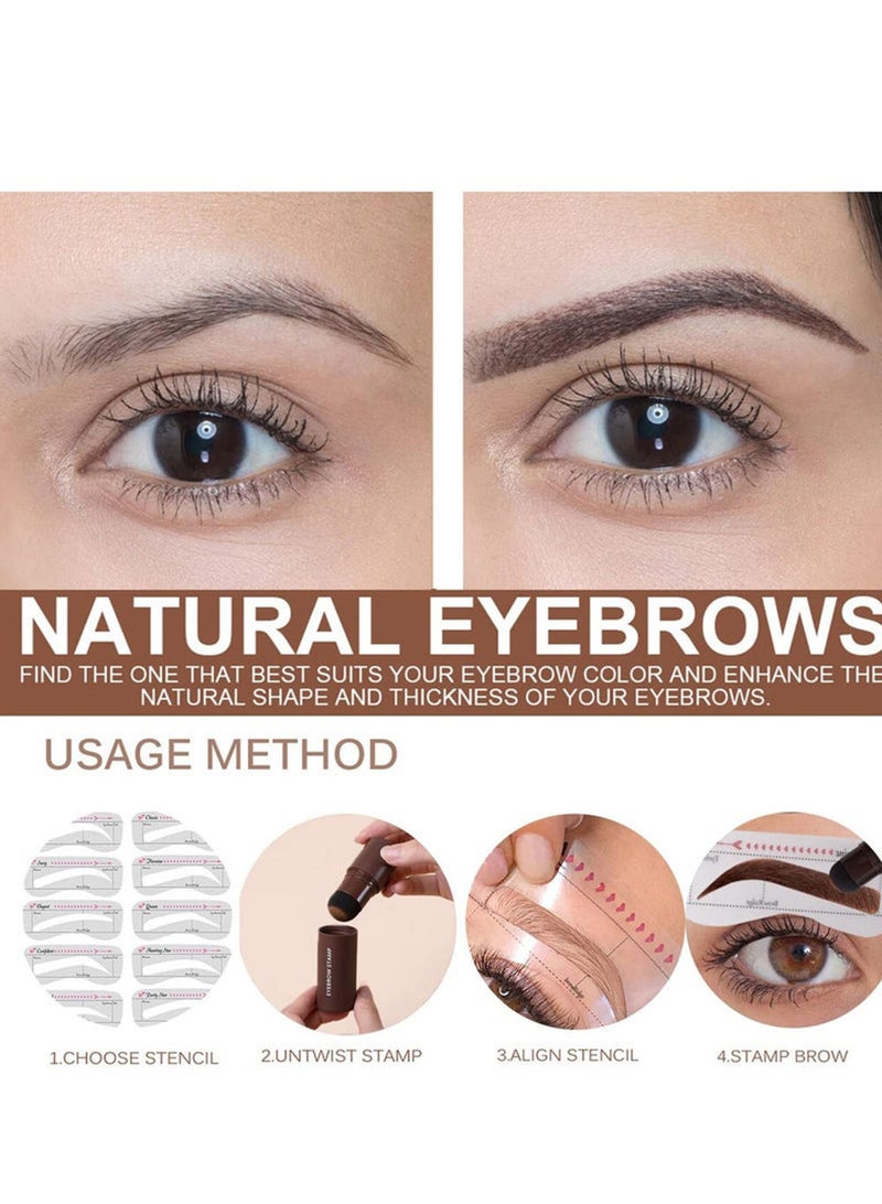 Eyebrow Stamp Stencil Kit One Step Medium Brow Stamp Shaping Kit