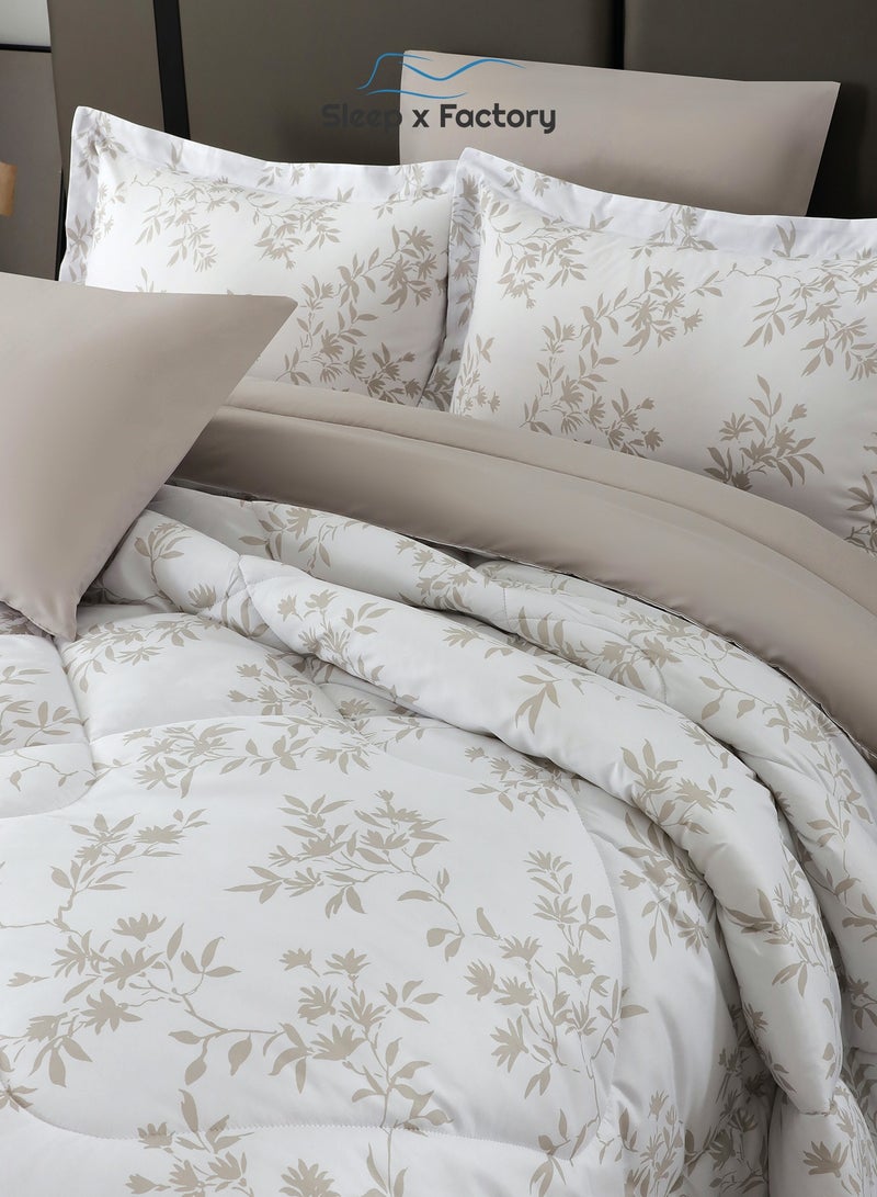 سليب × فاكتوري طقم لحاف رست دوز 6 قطع – قماش وحشوة بوليستر ناعمة – مقاس 260×240 سم – تصاميم متعددة - Image 4