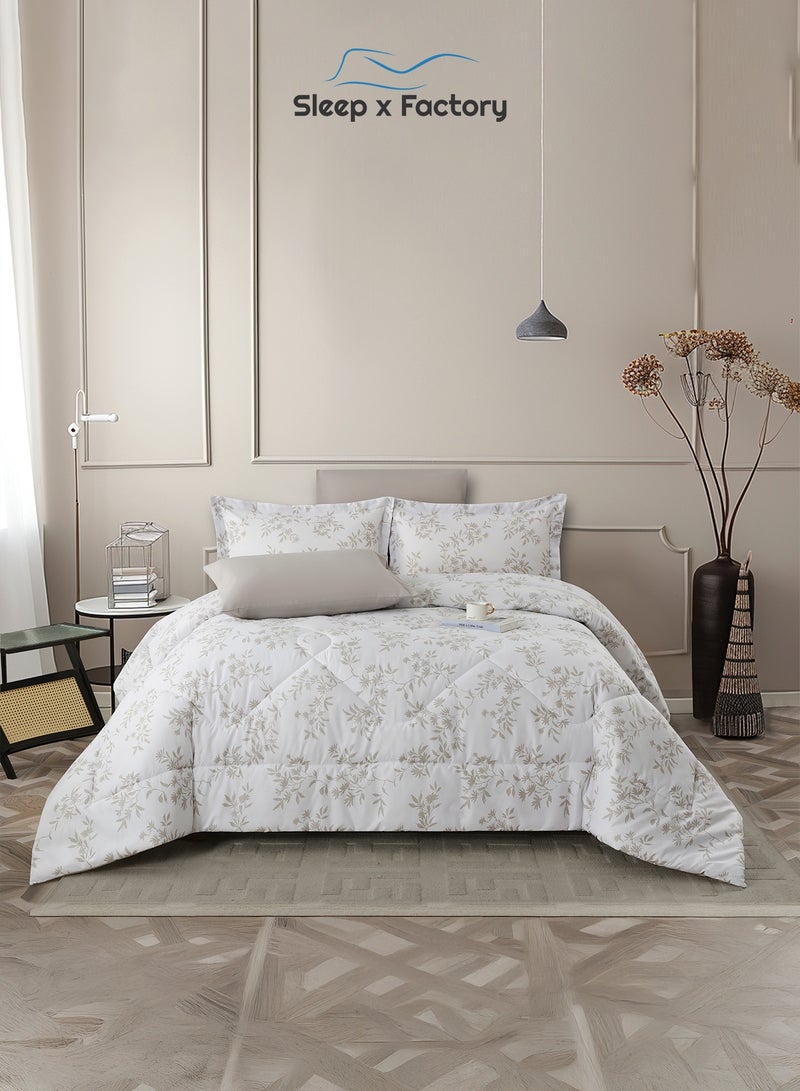 سليب × فاكتوري طقم لحاف رست دوز 6 قطع – قماش وحشوة بوليستر ناعمة – مقاس 260×240 سم – تصاميم متعددة - Image 2