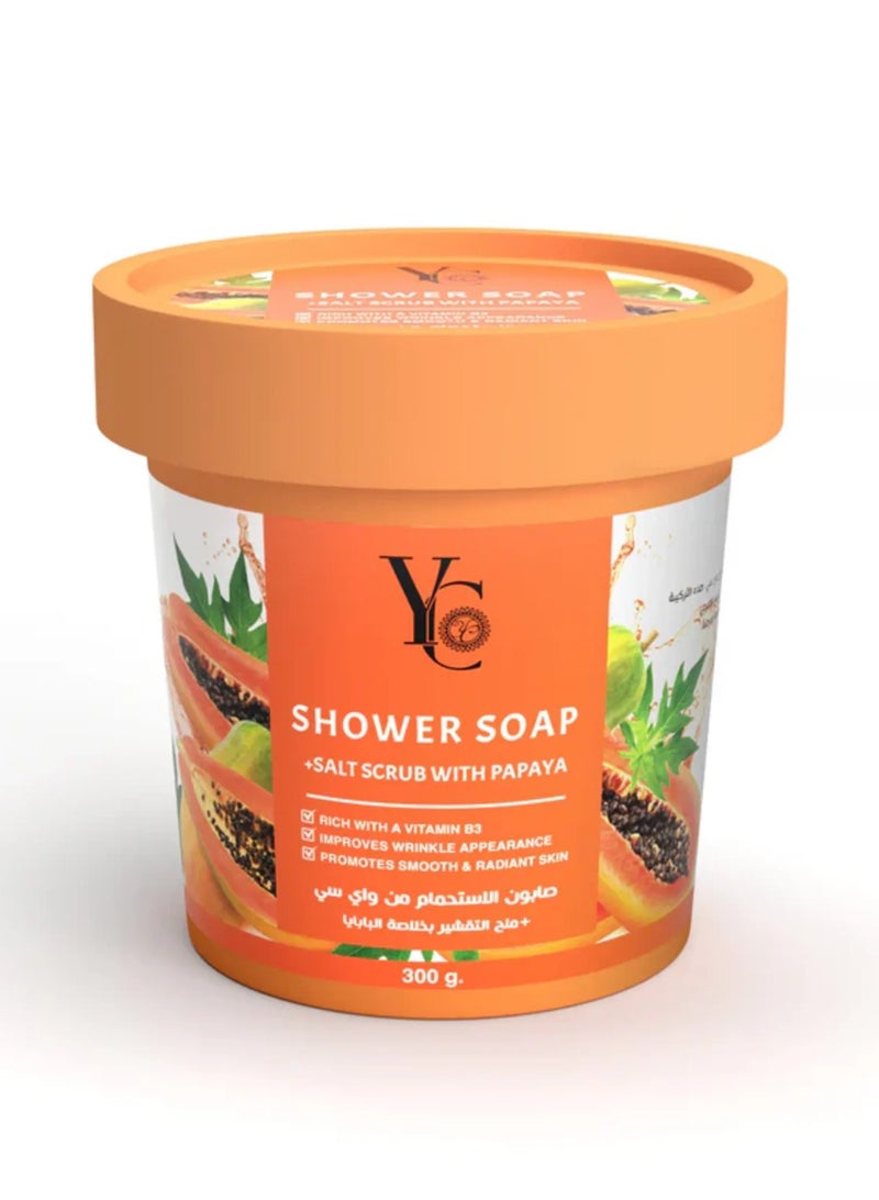 واي سي صابون استحمام + مقشر الملح بالبابايا