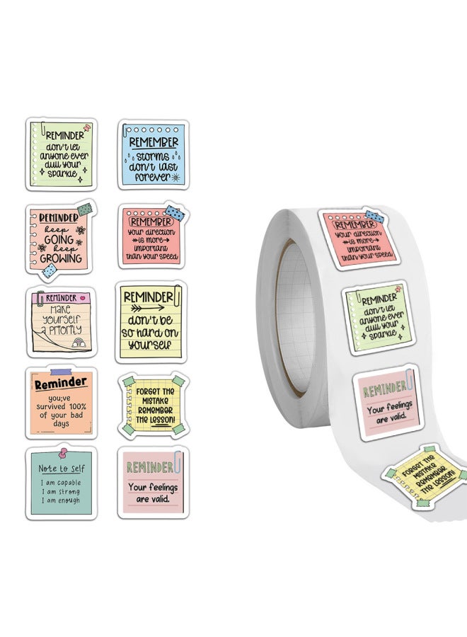 500 Stickers/rolls Reminder Post-it Stickers Hand Account Material Water Cup Mobile Phone Decoration Stickers Waterproof