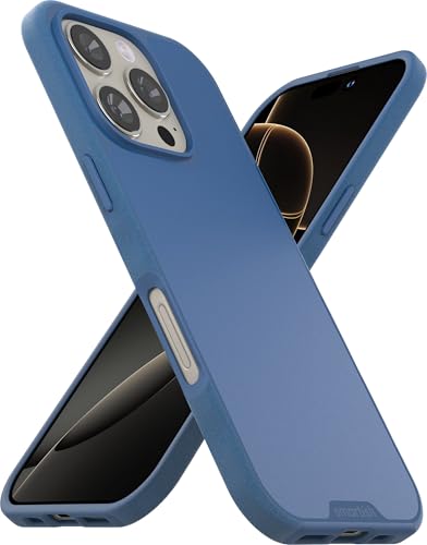 Smartish® iPhone 16 Pro Magnetic Case - Gripmunk Compatible with MagSafe [Lightweight + Protective] Slim & Thin Grip Cover with Microfiber Lining for Apple iPhone 16 Pro - Blues on The Green - Image 1