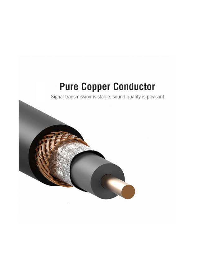 NIBEMINENT RCA Coaxial Audio Video Cable Black  - Image 5