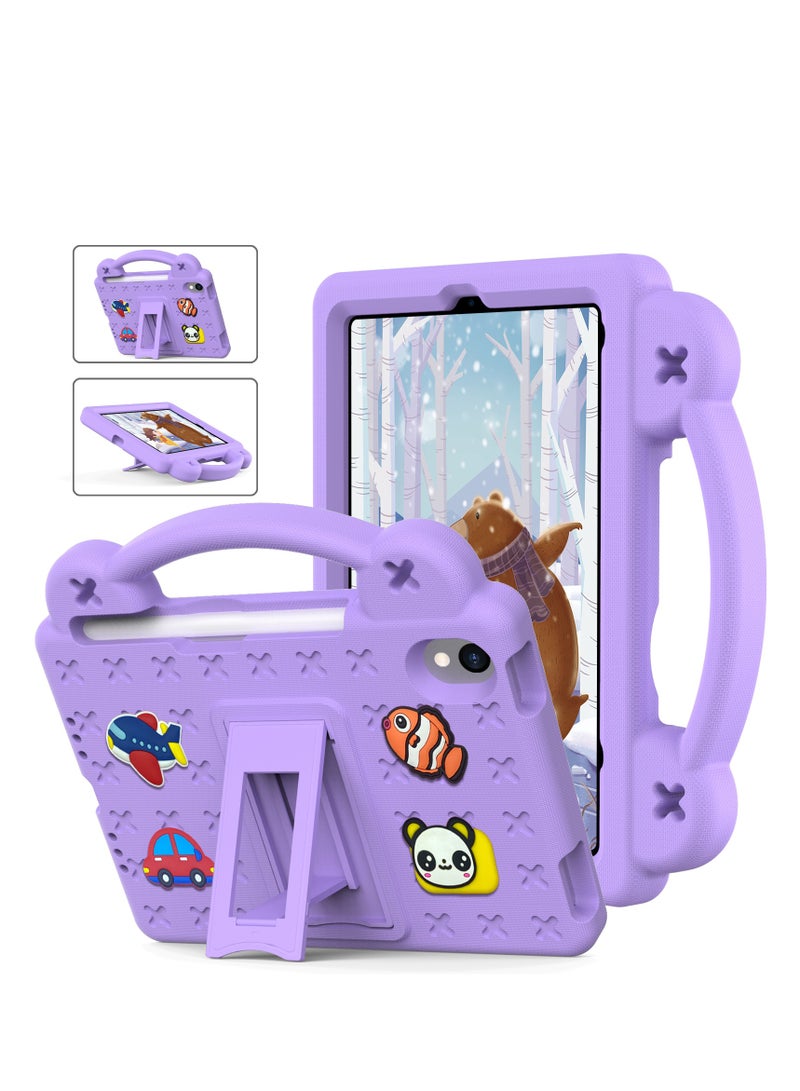 Kids Case Compatible with iPad Mini 6(2021)/Mini 7(2024) 8.3 Inch Heavy Duty EVA Foam Shockproof Cover Kids Proof Case with Stand Pen Slot - Image 1