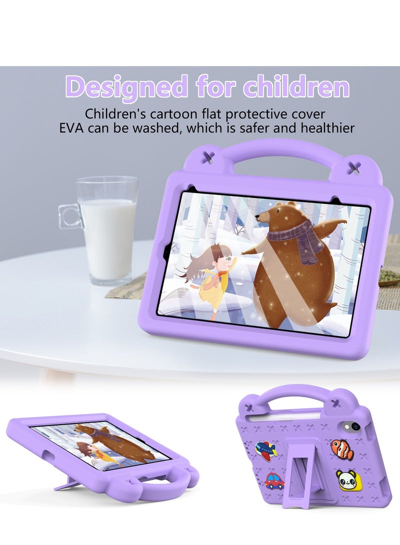 Kids Case Compatible with iPad Mini 6(2021)/Mini 7(2024) 8.3 Inch Heavy Duty EVA Foam Shockproof Cover Kids Proof Case with Stand Pen Slot - Image 2
