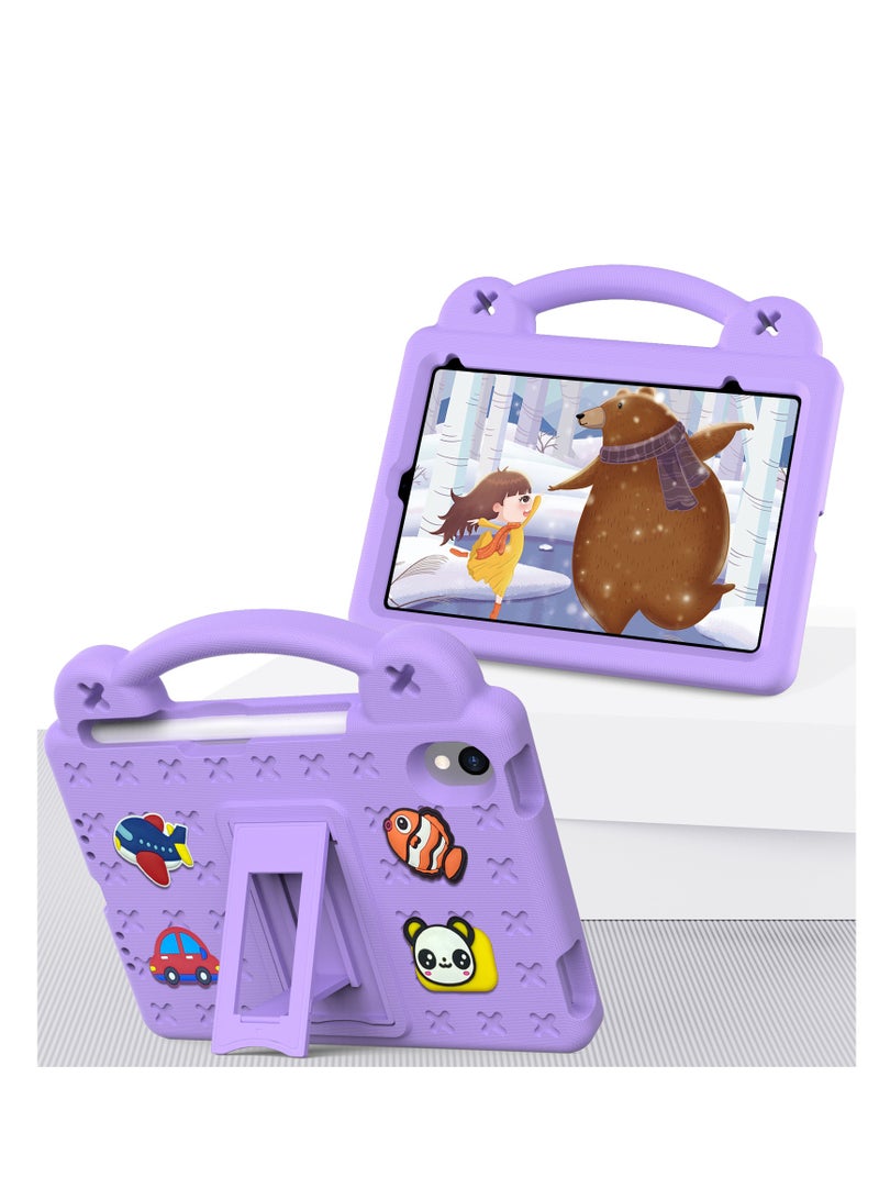 Kids Case Compatible with iPad Mini 6(2021)/Mini 7(2024) 8.3 Inch Heavy Duty EVA Foam Shockproof Cover Kids Proof Case with Stand Pen Slot - Image 4