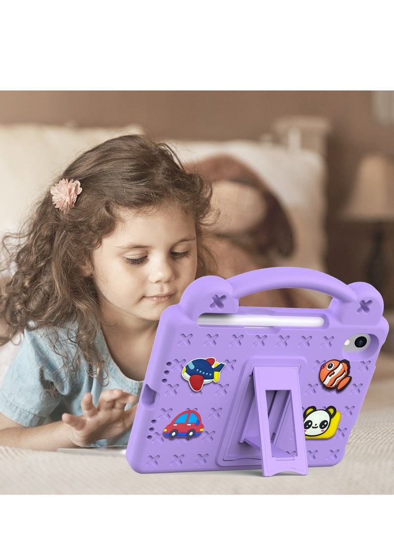 Kids Case Compatible with iPad Mini 6(2021)/Mini 7(2024) 8.3 Inch Heavy Duty EVA Foam Shockproof Cover Kids Proof Case with Stand Pen Slot - Image 5