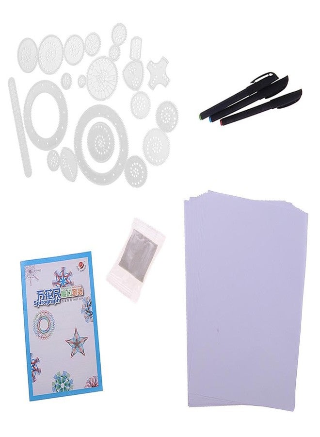ATORSE® 28 Piece Creative Spirograph Magic Suit, Kids Geometric Ruler Art Drawing Toys, Birthday Gift - Image 4