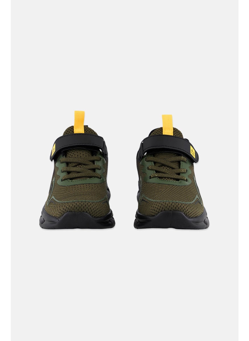 RBX - Kids Boy Velcro Closure Outdoor Shoes, Olive Combo - Image 1
