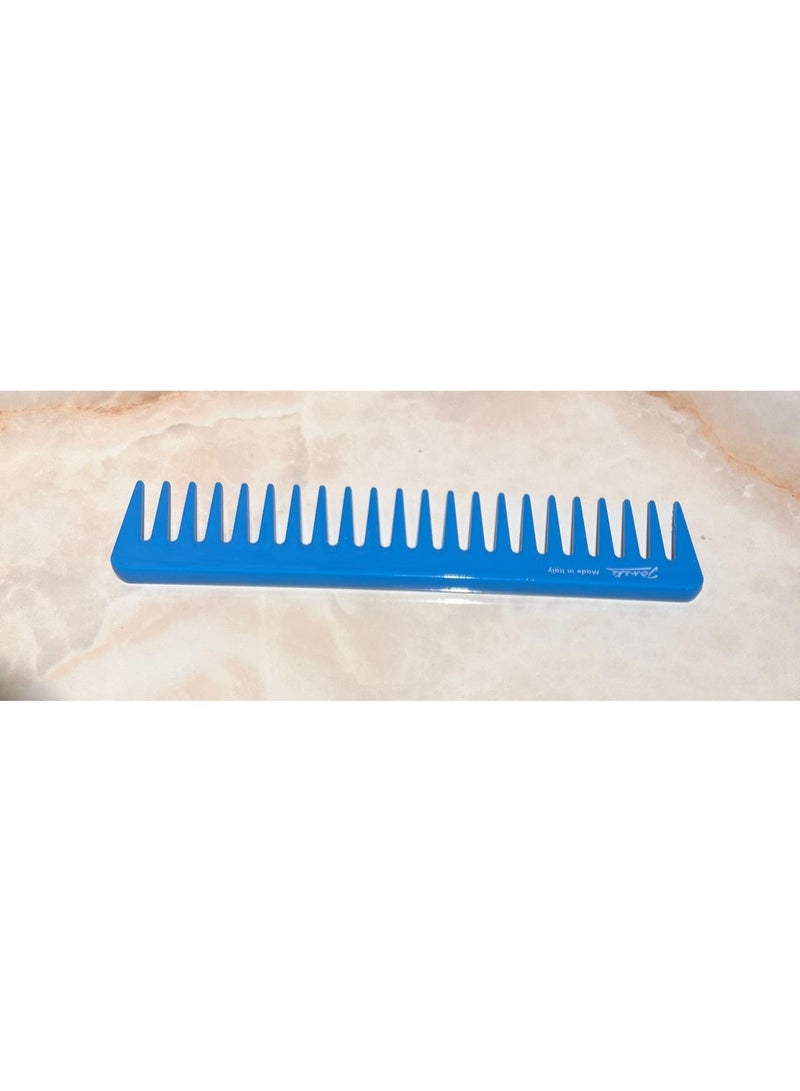 Janeke 7.5 inch Supercomb Styling Comb Blue - Image 2