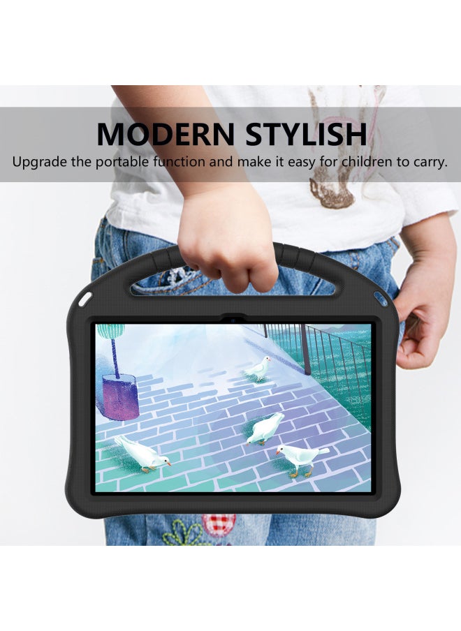 For Huawei Matepad SE 11 Protective Case Pro12.6 Children's Drop-resistant Case Glory X8A Bracket Case-Color:Black-Applicable Model:Honor Honor Honor V6/ Tab Lte V7 (2024)