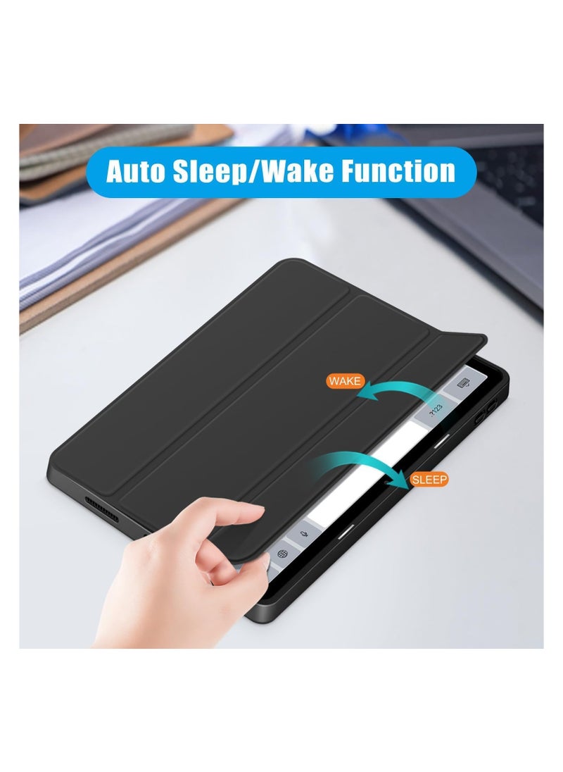 EVO Case Cover for Redmi Pad SE 11 inch Cover, Transparent Flip Case for Redmi Pad SE 11 inch [Supports Auto Sleep Wake Function], Black  - Image 2