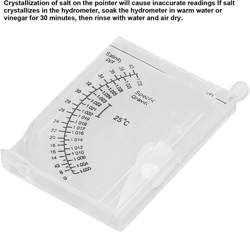 Salinity Tester, Automatic Accurate Salinity Meter with 0 to 40 Percentage Salinity Range Lightweight Sturdy Sea Hydrometer for Fish , Aquarium, Pond, Water, Saltwater, Freshwater - Image 3