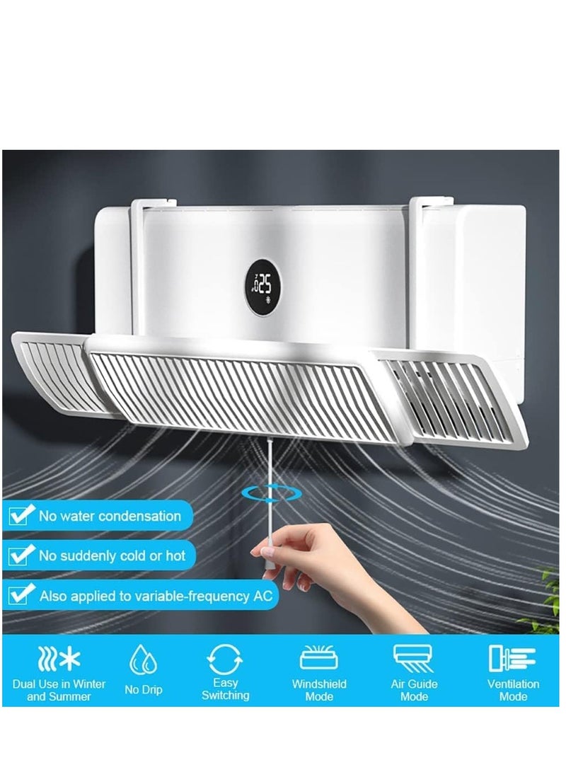 Adjustable  Air Conditioner Deflector – Telescopic Wind Shield for Optimized Airflow Control, Home Cooling Air Baffle for AC Vents - Image 5