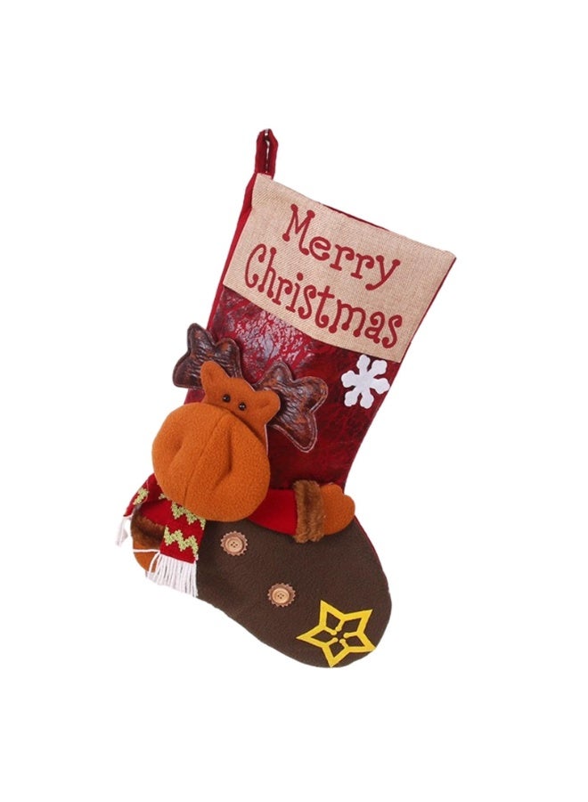 Personalized Christmas Stocking, 18" Large Size Christmas Stockings Ornaments, Cute 3D Santa Xmas Stocking Holiday Party Decoration Gifts for Family Kids, Christmas Tree Décor. - Image 5