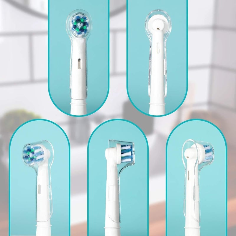 SCIENISH 6 pcs Toothbrush Cover for For Protecting Replacement Electric Brush Heads, Dust-Proof Household Brush Protection Covers Suitable For Travel, Camping, Home, School - Image 2