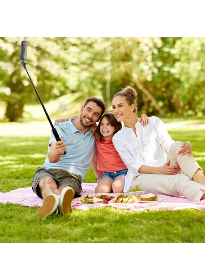 Daxiongmao Insta360X3/X4/X5 Invisible Selfie Stick Panoramic Sports Camera Universal Aluminum Alloy Extension Pole Tripod Cycling Pole (122cm) - Image 3